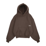 heavyweight script hoodie - mocha
