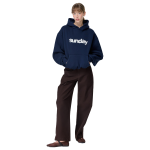 heavyweight applique sunday hoodie navy