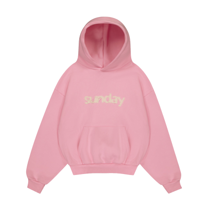 sunday hoodie pink