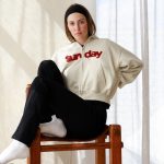 sunday zip up hoodie cream