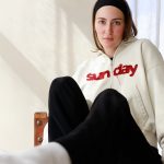 sunday zip up hoodie cream