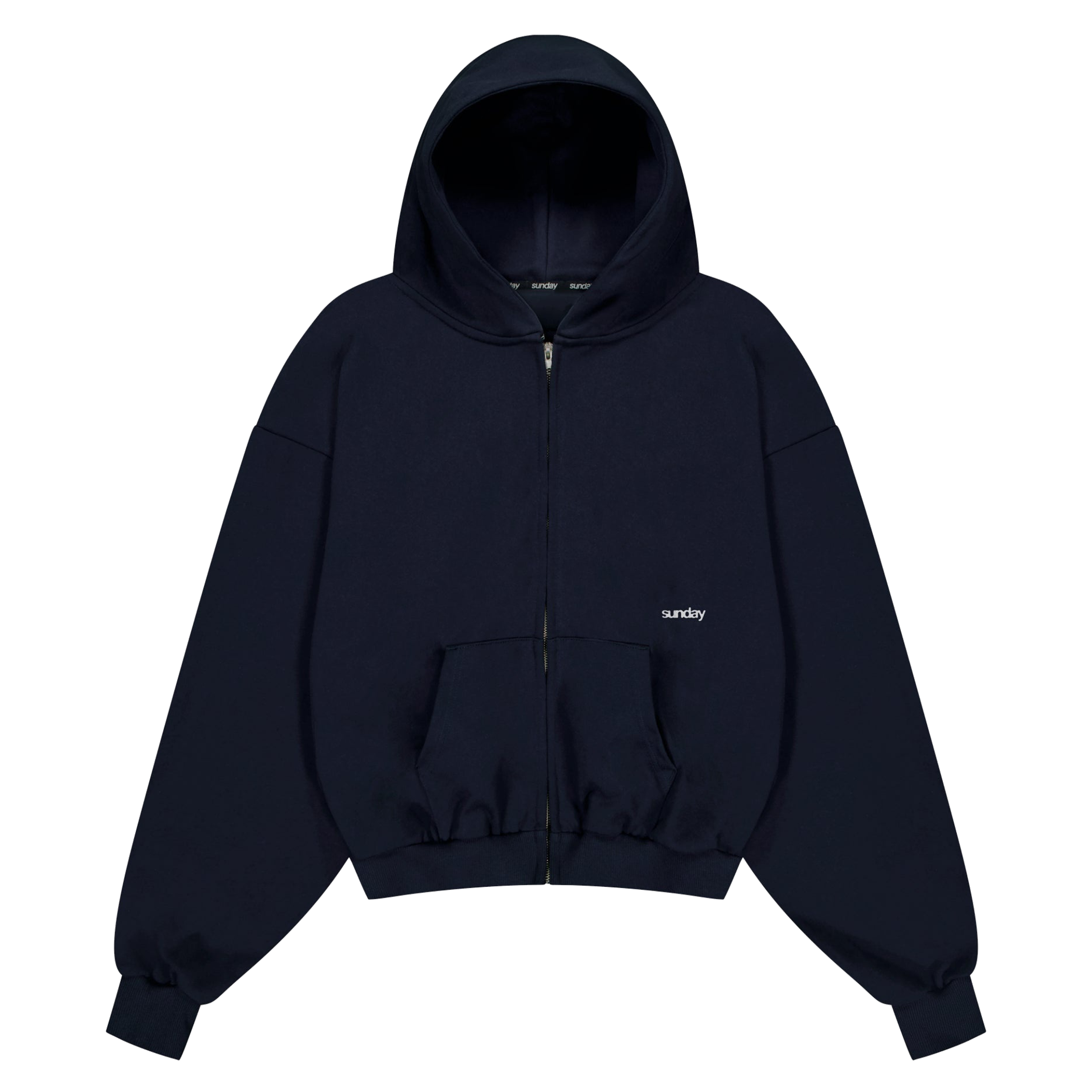 heavyweight-script-sunday-zip-up-hoodie-midnight sunday zip up hoodie