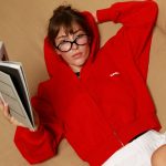 sunday zip up hoodie red