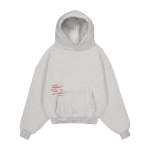 heavyweight typewriter hoodie - grey
