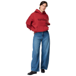 heavyweight sunday hoodie red