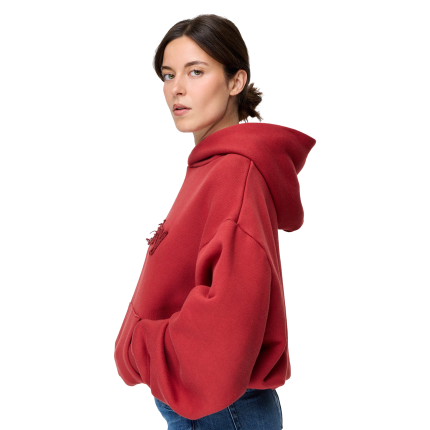 heavyweight sunday hoodie red