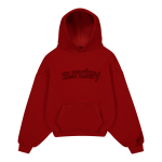 sunday hoodie red