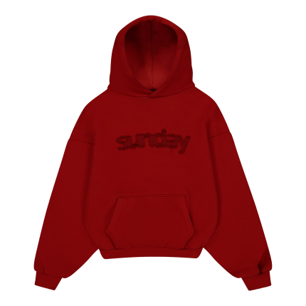 sunday hoodie red