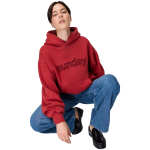 heavyweight sunday hoodie red