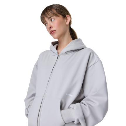heavyweight sunday zip up hoodie