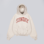 sunday aus heavyweight hoodie cream