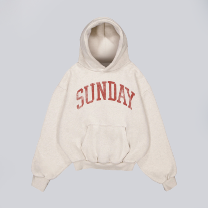 sunday aus heavyweight hoodie cream